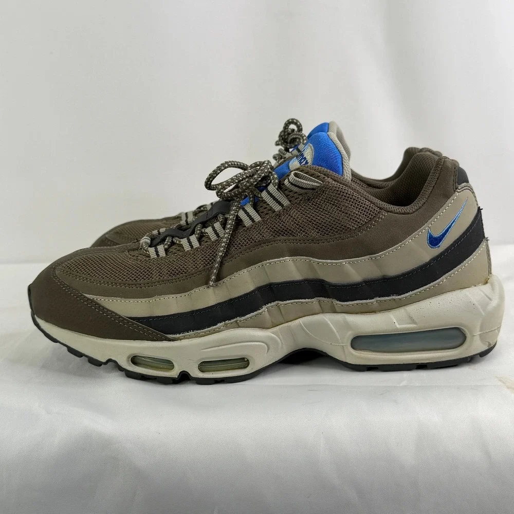 Nike‎ Air Max 95 Dark Dune Hyper Cobalt Mens 12 Brown Blue 609048-203